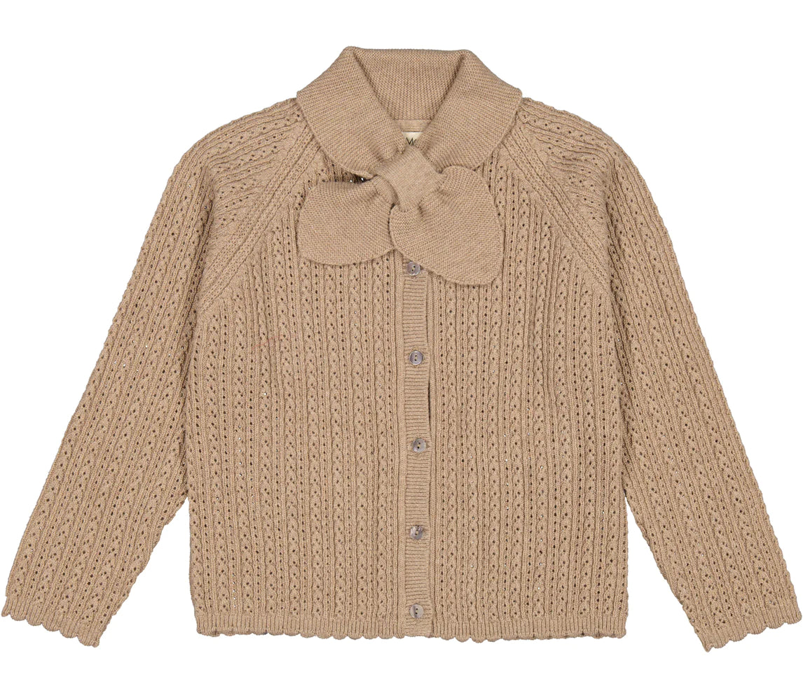 THORILDA CARDIGAN - DRIFTWOOD MELANGE, MARMAR COPENHAGEN