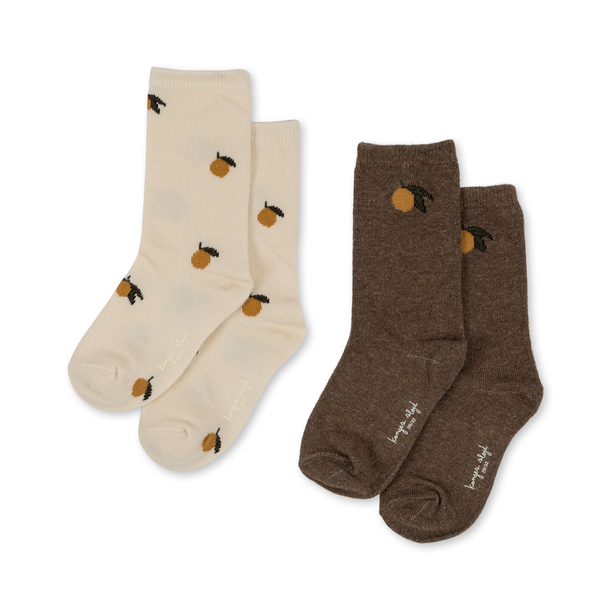 JAQUARD SOCKS 2 PACK - LEMON, KONGES SLOJD