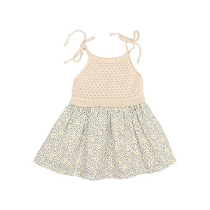 BB FLOWER DOTS DRESS - SAND, BUHO