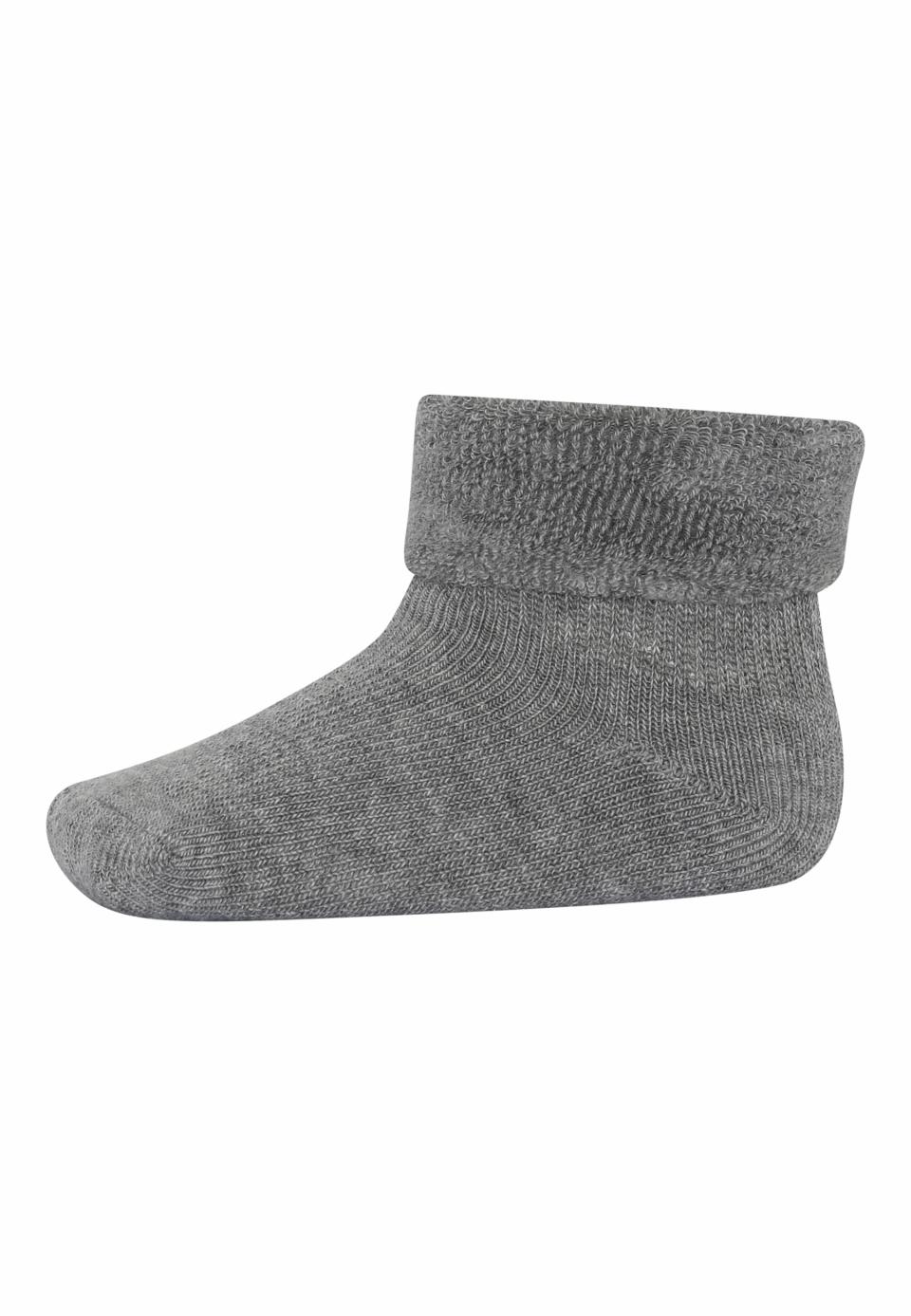 COTTON BABY SOCKS - GREY MELANGE, MP DENMARK