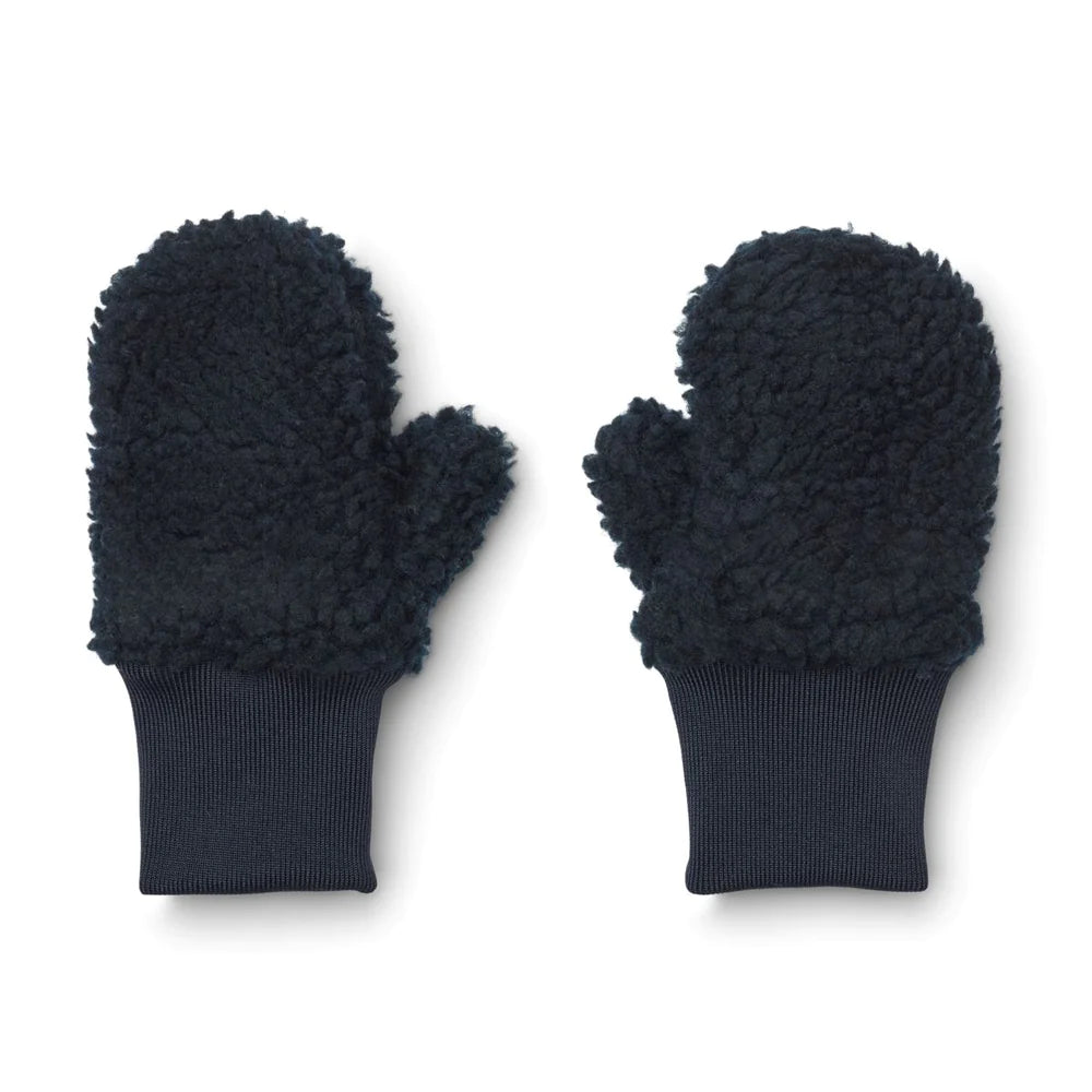 COY PILE MITTENS MIDNIGHT NAVY, LIEWOOD