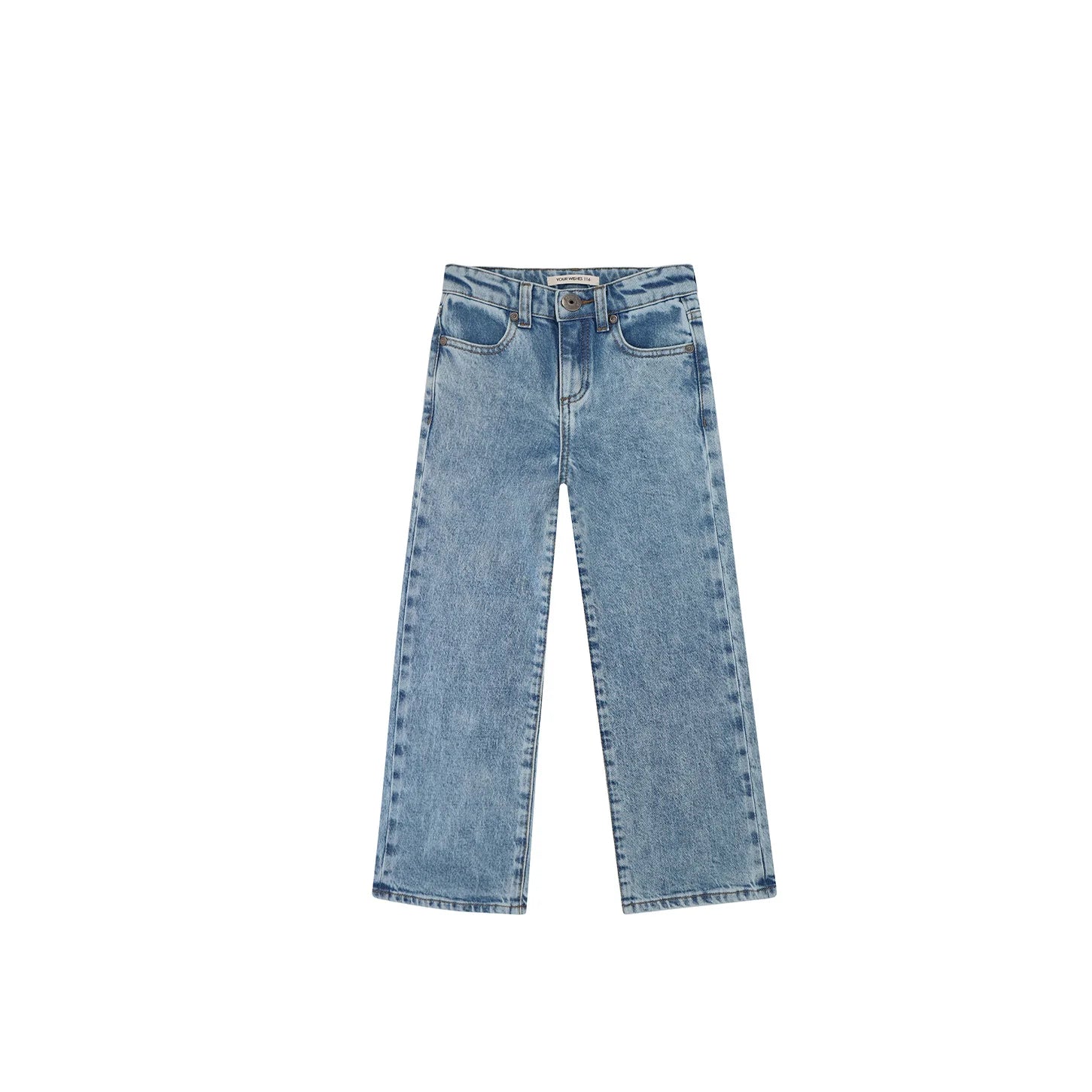 DENIM WIDE LEG PANTS - SKY BLUE, YOURWISHES