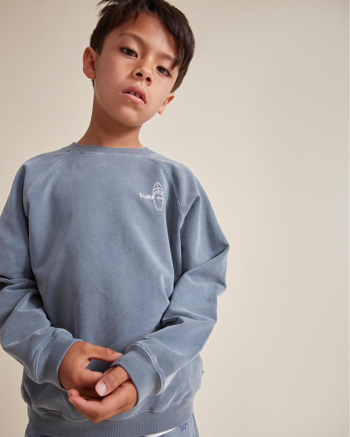 FLEECE SWEATSHIRT - BLUE TEAL, BUHO