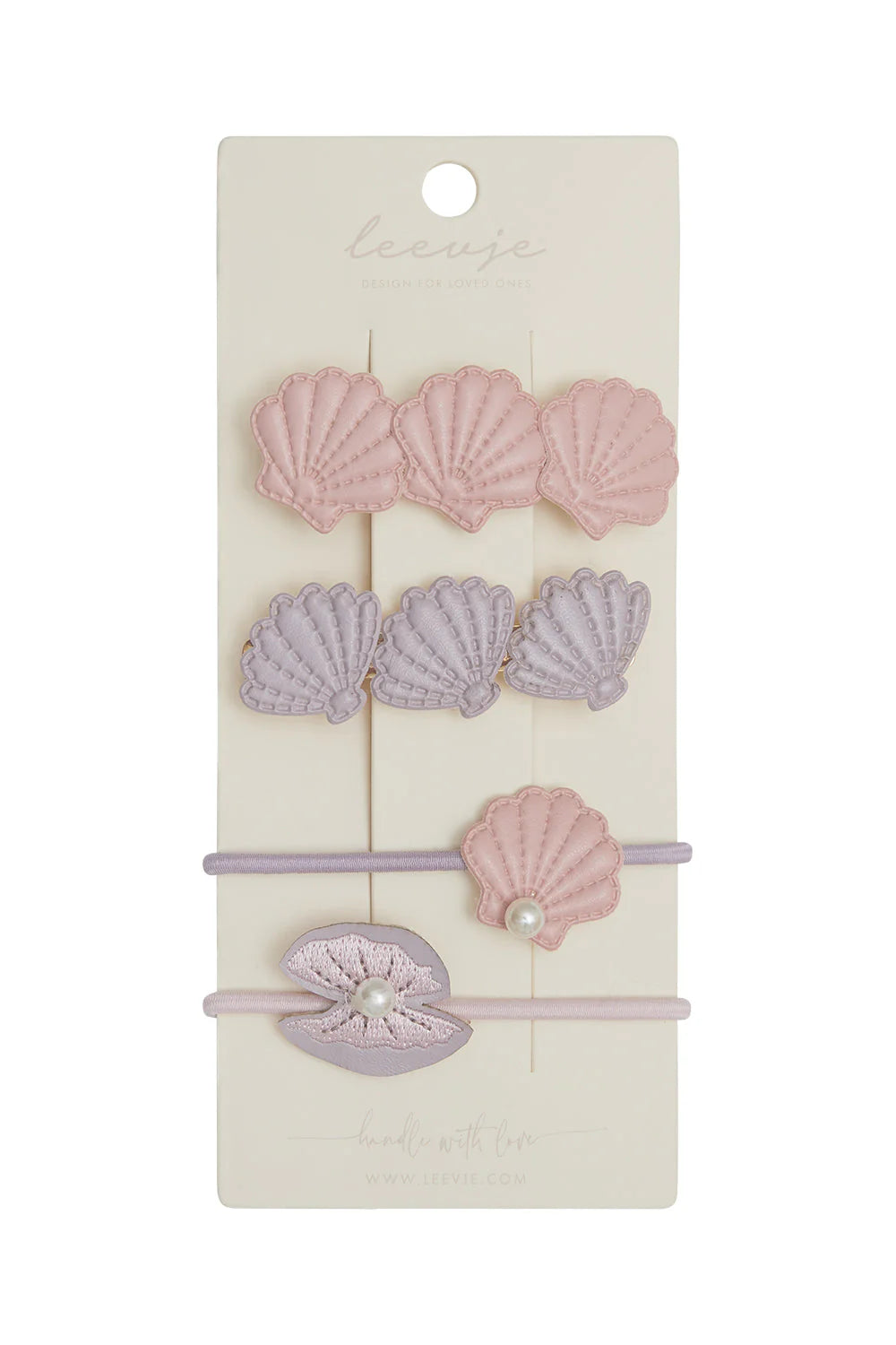 HAARSPANGEN - SEASHELL MIX, LEEVJE