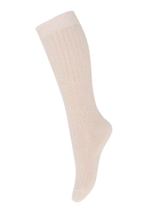 INGER KNEE SOCKS - ECRU, MP DENMARK