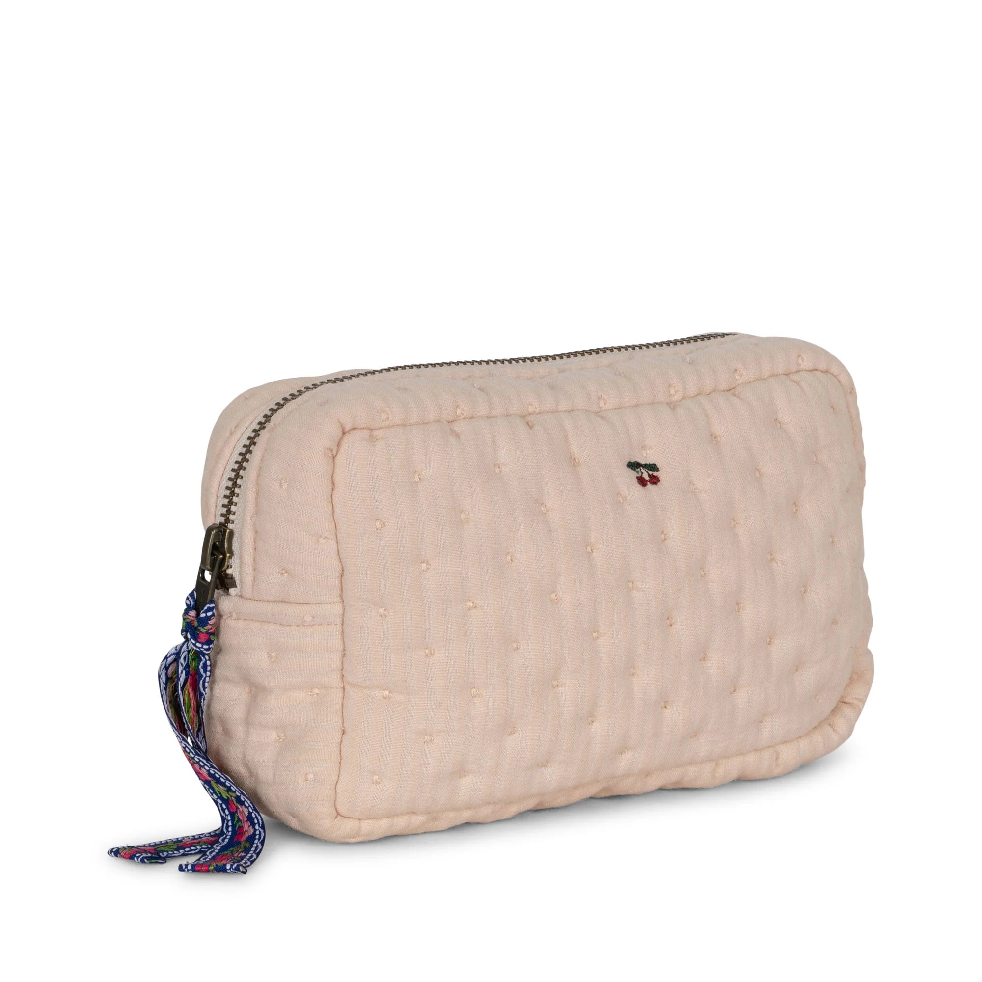 SEERSUCKER SMALL TOILETRY BAG - CAMEO ROSE, KONGES SLOJD