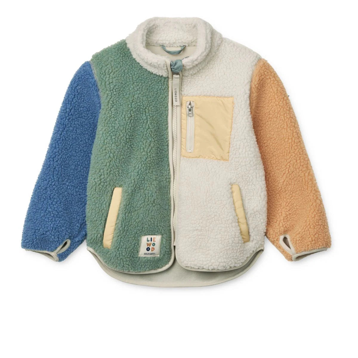 NOLAN PILE JACKET - PEPPERMINT MULTI MIX, LIEWOOD