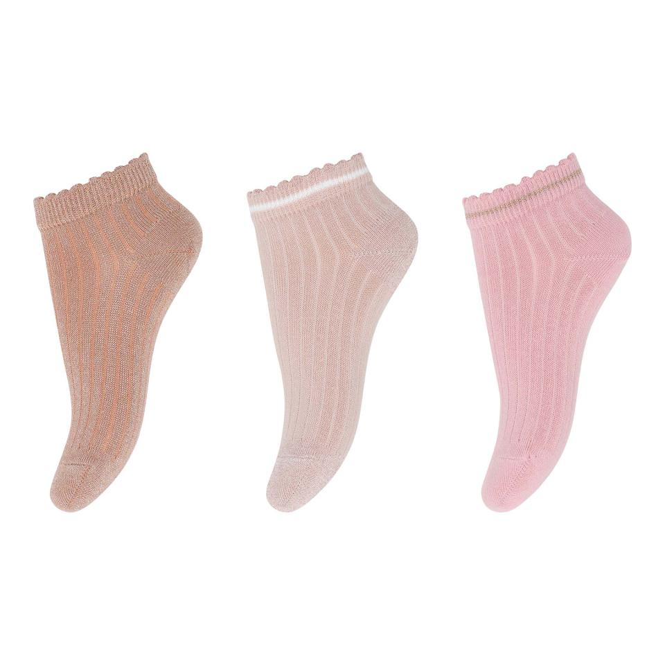 PETRA 3 PACK SNEAKER SOCKS - MULTI, MP DENMARK