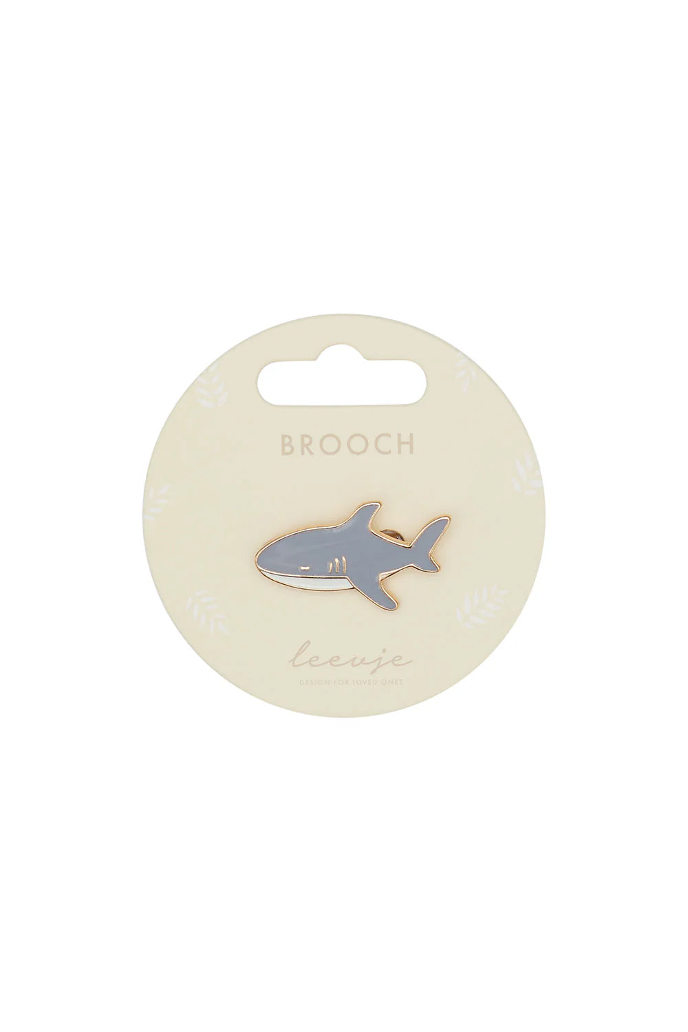 BROSCHE - SHARK, LEEVJE