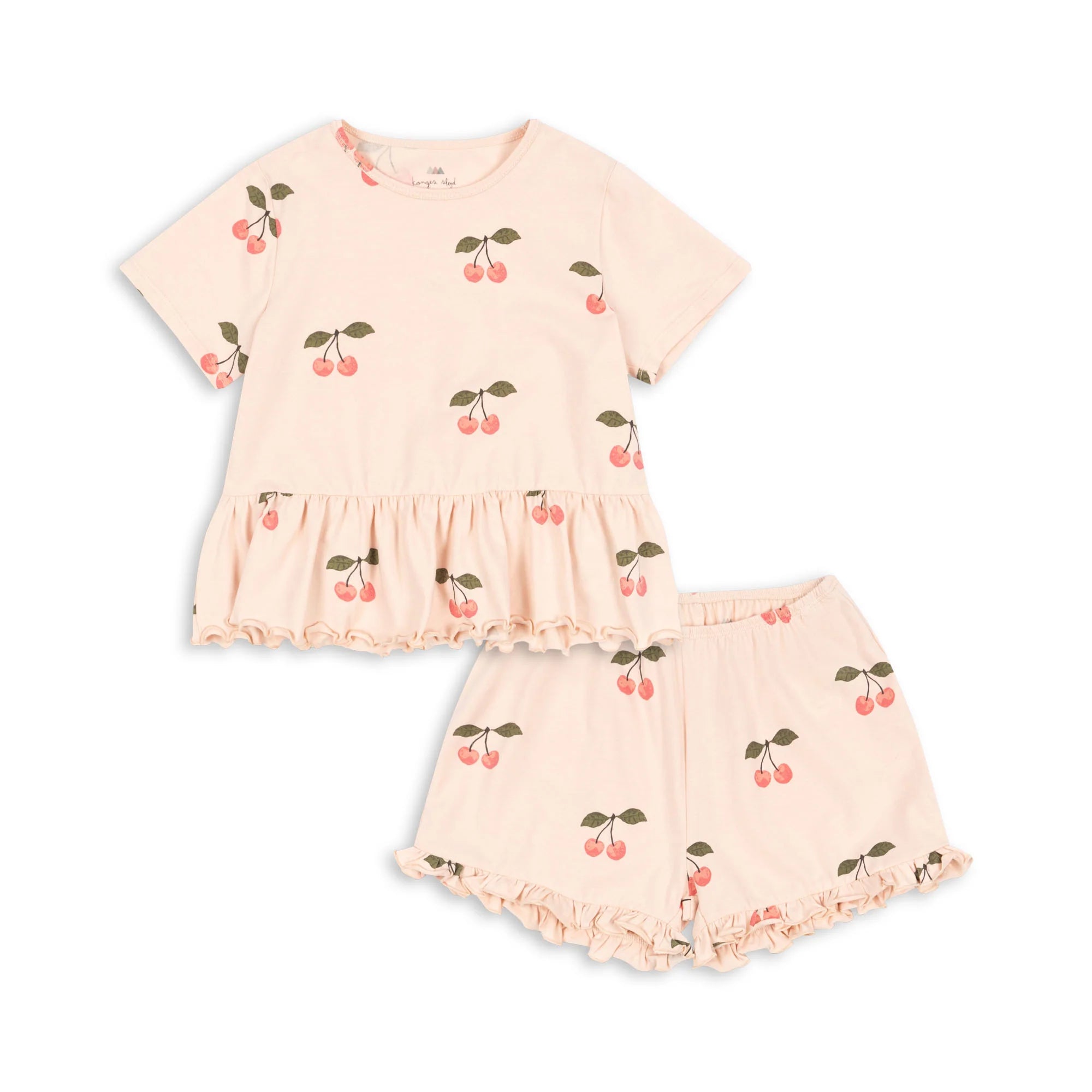 BASIC FRILL SET GOTS - MA GRANDE CERISE PINK, KONGE SLOJD