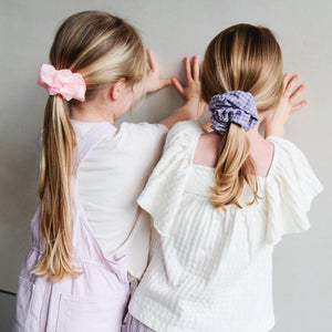 GIANT CHECKED SCRUNCHIE, MIMI & LULA