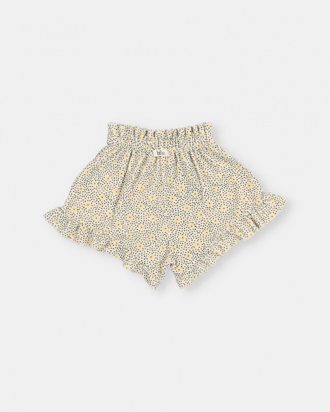 FLOWER DOTS SHORTS - SAND, BUHO