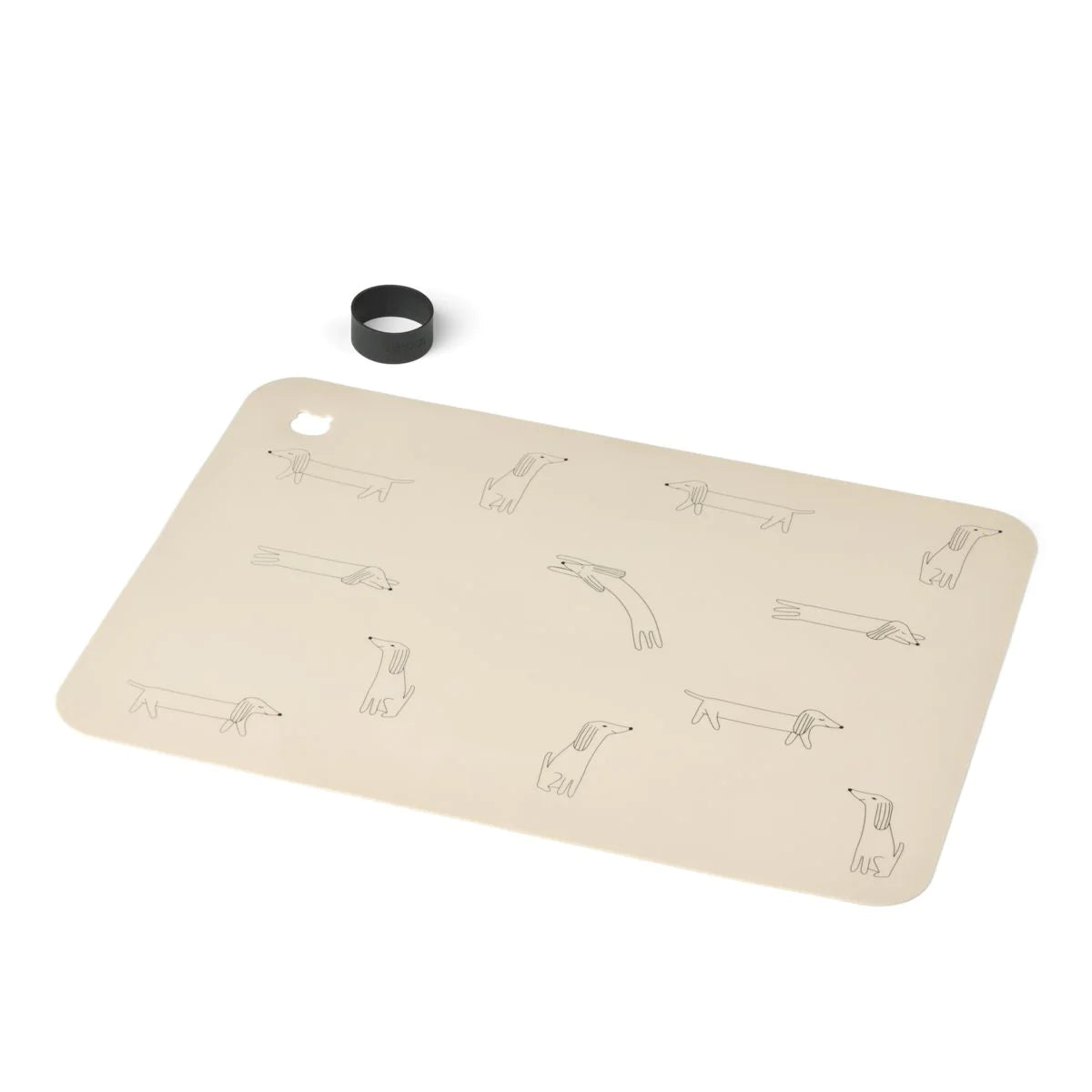 JUDE PRINTED PLACEMAT - DOG/SANDY, LIEWOOD