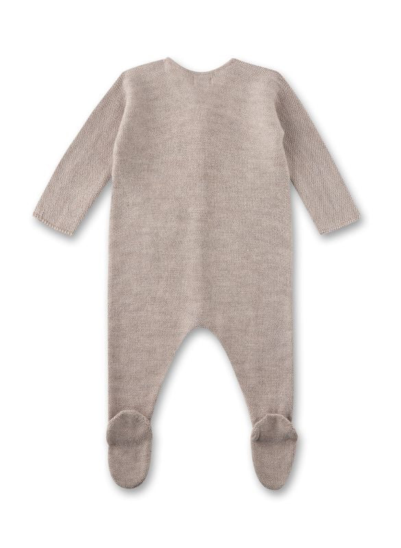KNITTED BABY OVERALL - BEIGE, SANETTA