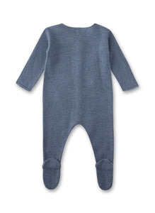 KNITTED BABY OVERALL - BLUE, SANETTA
