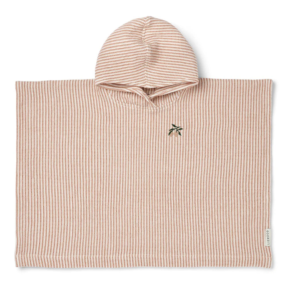 PACO PONCHO EMBROIDERY - STRIPE TUSCANY ROSE CREME DE LA CREME, LIEWOOD
