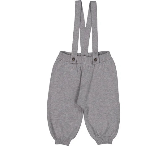 PERRIN, KNIT PANTS - GREY MELANGE, MARMAR COPENHAGEN