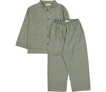 PAJAMA SET - GREEN CHECK, MARMAR COPENHAGEN