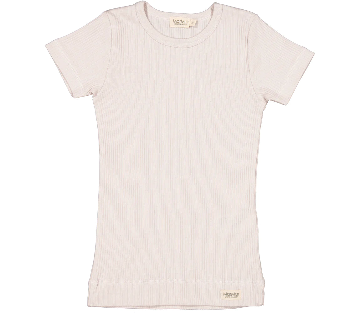 PLAIN TEE SS - POWDER CHALK, MARMAR COPENHAGEN