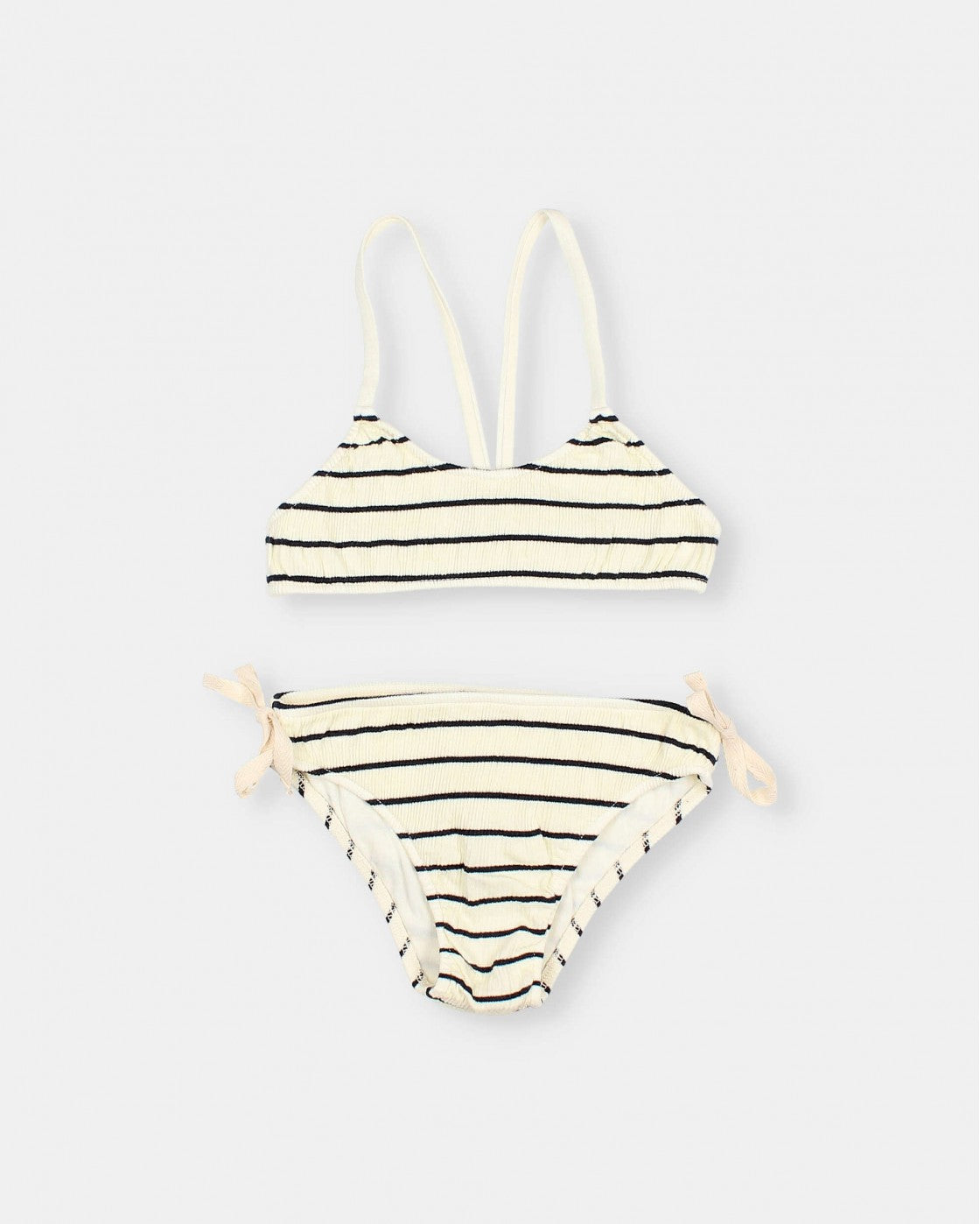 SEERSUCKER STRIPES BIKINI - MILK, BUHO