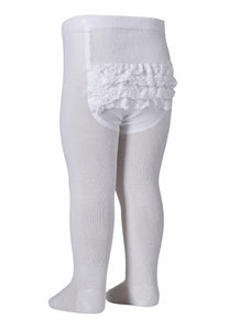 COTTON TIGHTS LACE - WHITE, MP DENKMARK