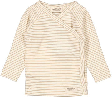 TUTI WRAP LS, BLOUSE - SANDSTONE, MARMAR COPENHAGEN
