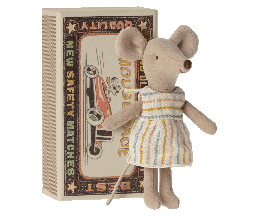 BIG SISTER MOUSE IN MATCHBOX, MAILEG