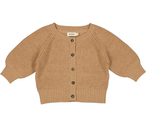 TAKI CARDIGAN - LIGHT BROWN MELANGE, MARMAR COPENHAGEN