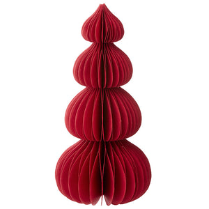 PAPER EVERGREEN TREE - RUBY 28CM, BUNGALOW