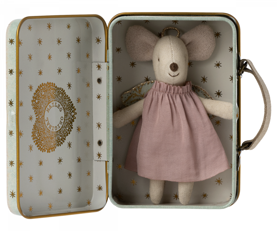 ANGELMOUSE IN SUITCASE, MAILEG