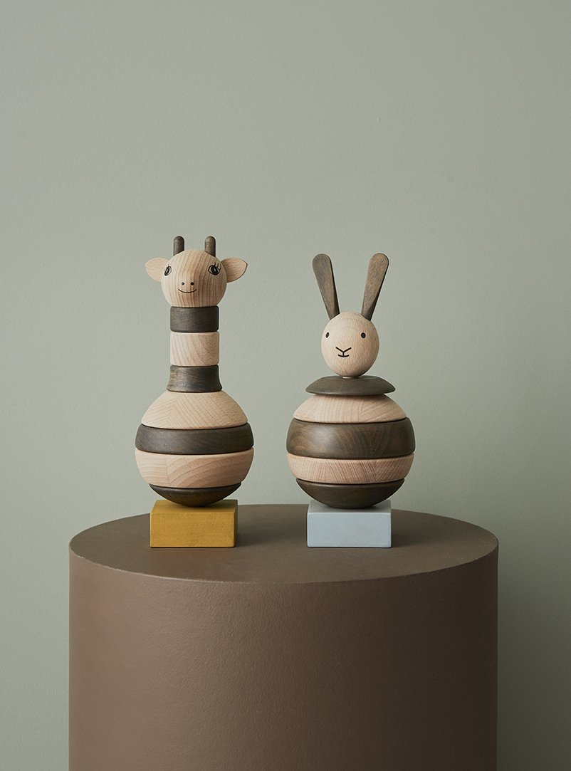 WOODEN STACKING RABBIT, OYOY
