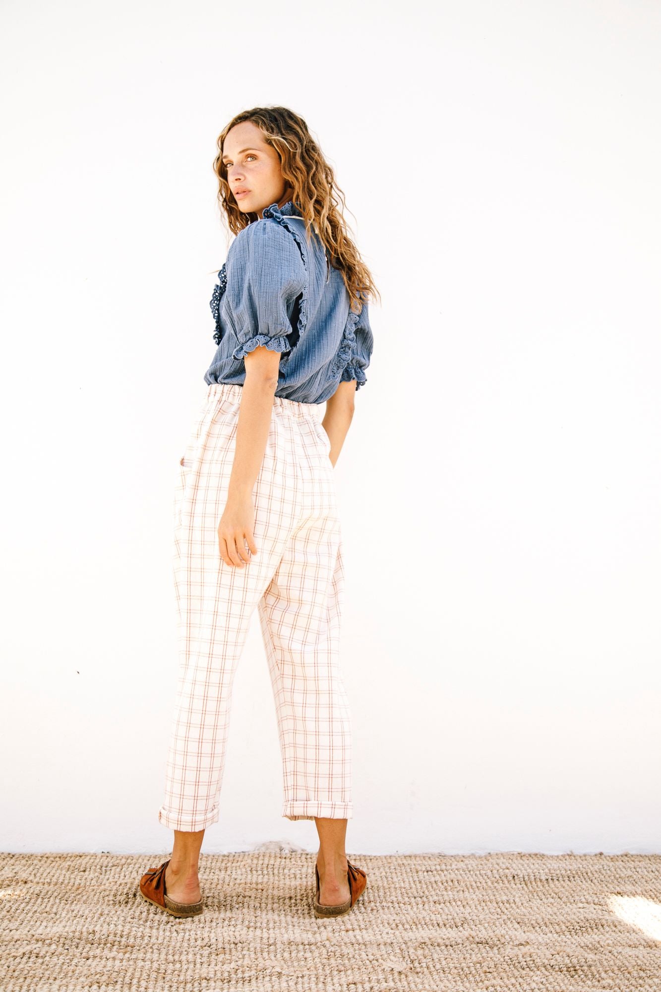 LiiLU organic cotton check pants/ 2y - ベビー服(男女兼用) ~95cm