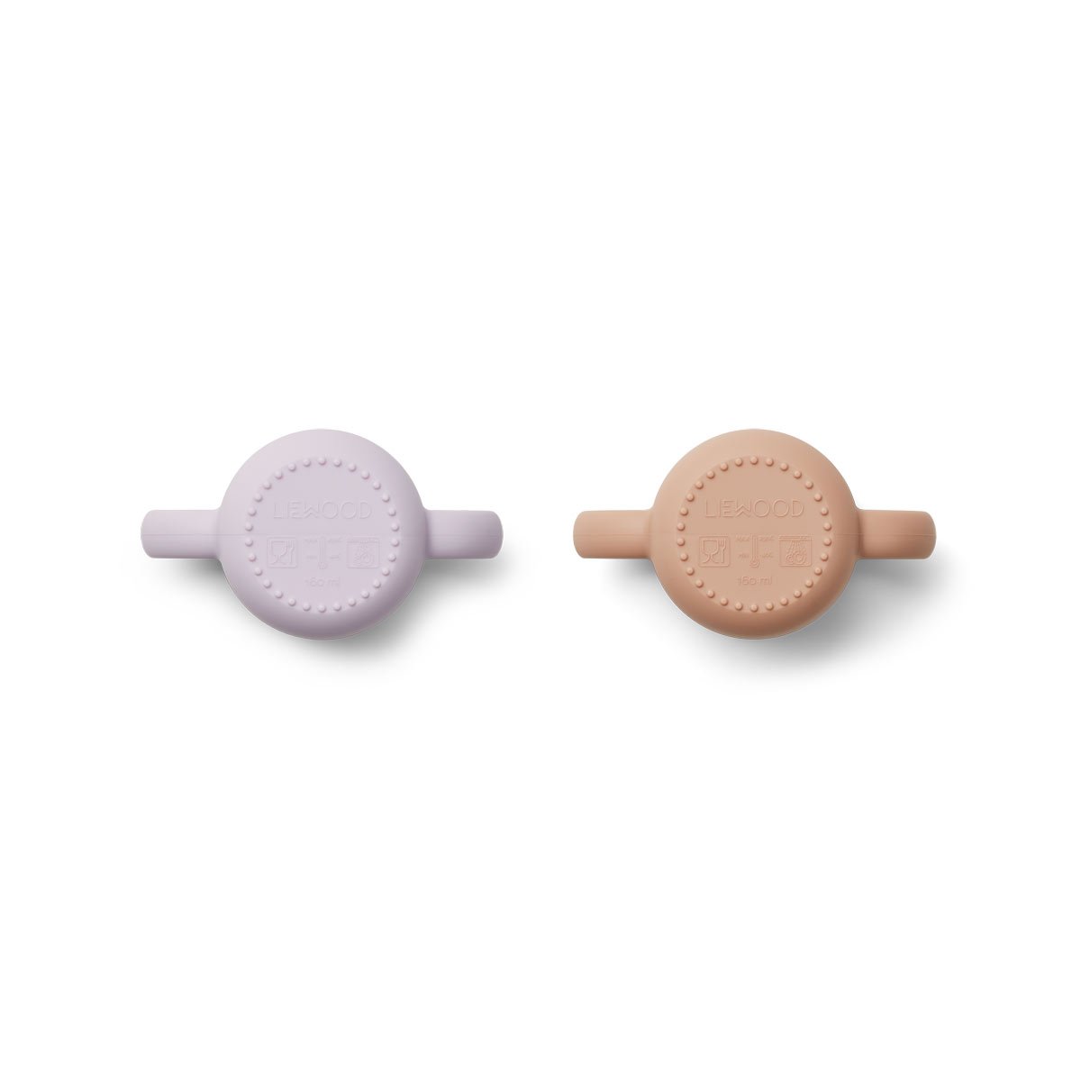 SILICONE CUP ROSE/LIGHT LAVENDER 2-PACK, LIEWOOD