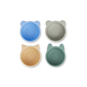 MALENE SILICONE BOWL - 4 PACK, LIEWOOD