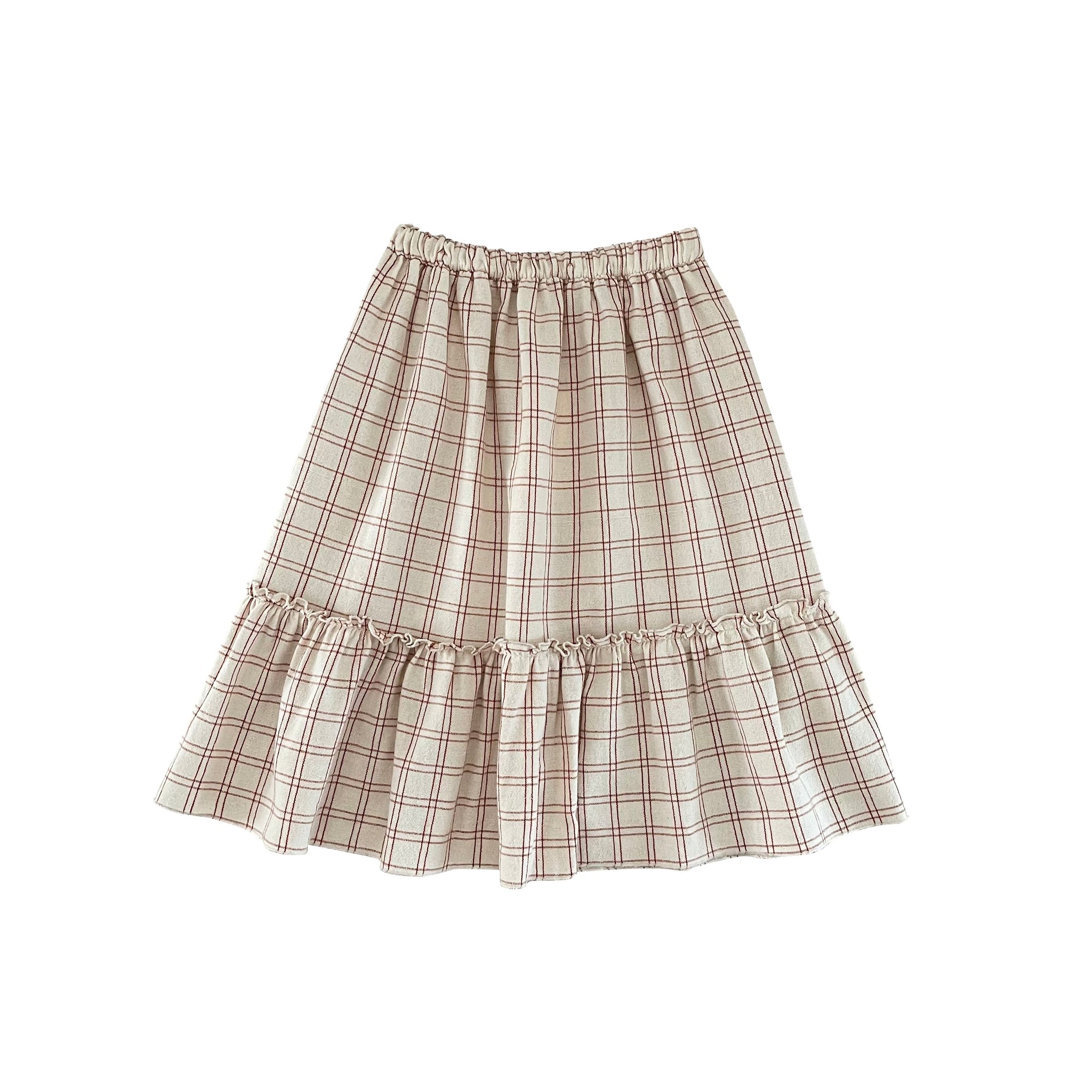 DANA SKIRT RUSTIC CHECK, LIILU