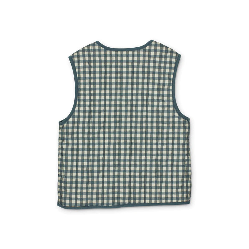 PAROS YARN DYED VEST - WHALE BLUE/SANDY MIX, LIEWOOD