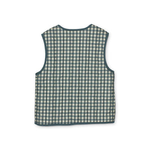 PAROS YARN DYED VEST - WHALE BLUE/SANDY MIX, LIEWOOD