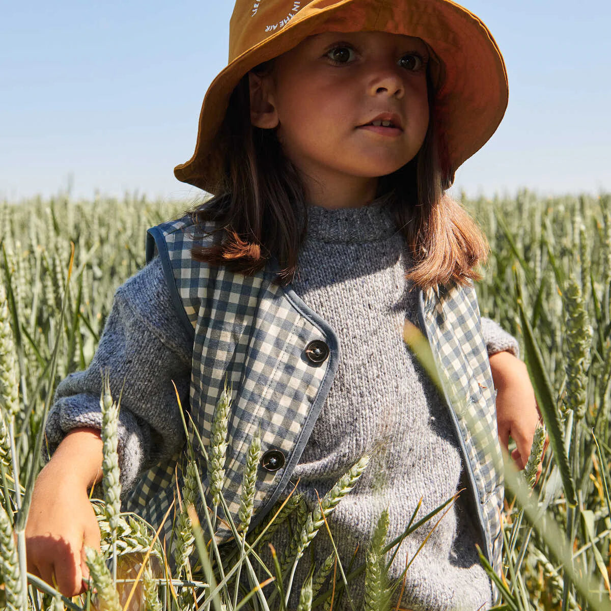 PAROS YARN DYED VEST - WHALE BLUE/SANDY MIX, LIEWOOD