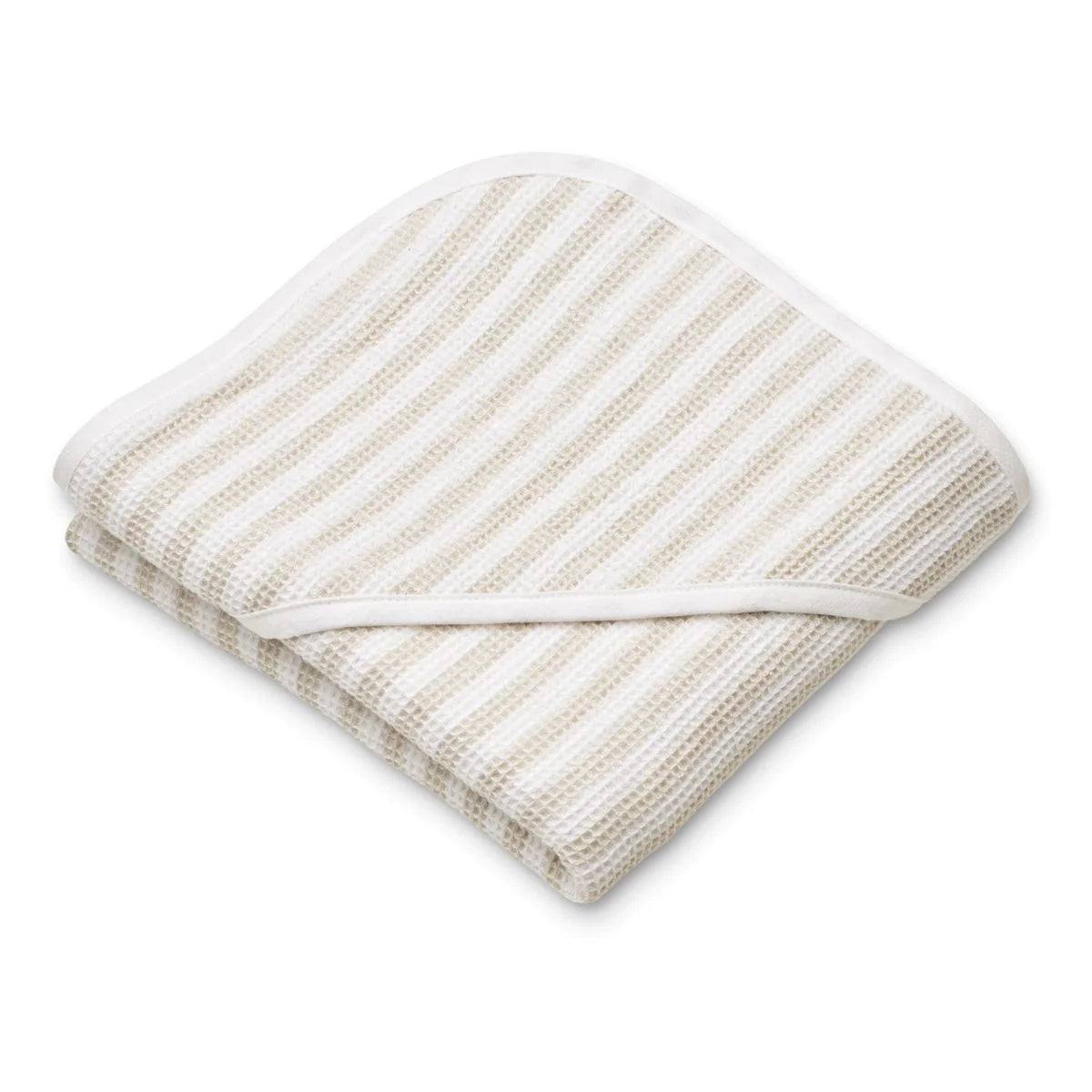 CARO HOODED TOWEL - CRISP WHITE/SANDY, LIEWOOD