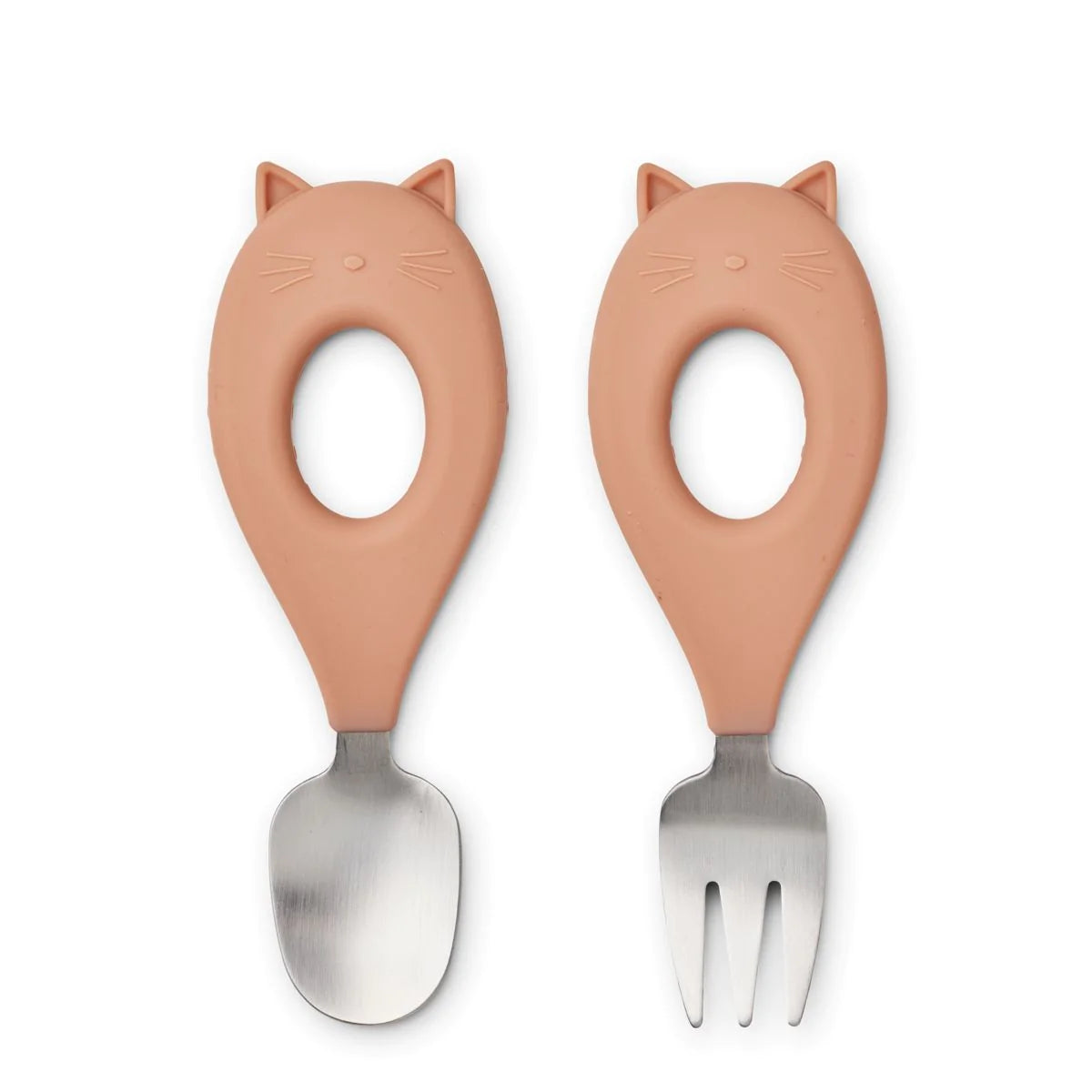 STANLEY BABY CUTLERY SET CAT - TUSCANY ROSE, LIEWOOD
