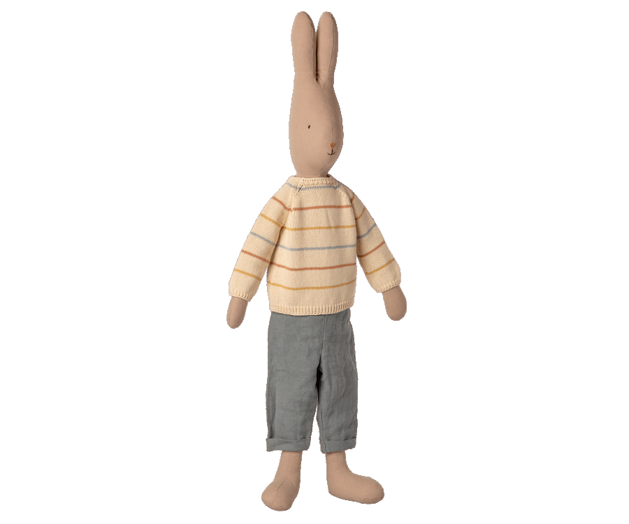 RABBIT SIZE 5 - PANTS AND KNITTED SWEATER, MAILEG