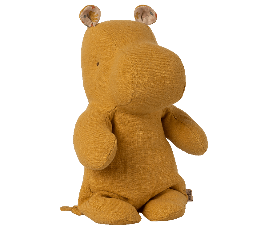SAFARI FRIENDS, SMALL HIPPO - DUSTY YELLOW, MAILEG