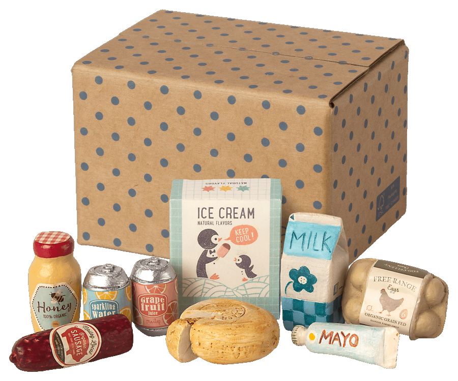 MINIATURE GROCERY BOX, MAILEG