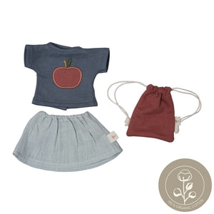 DOLL CLOTHES SET - T-SHIRT/SKIRT, FABELAB