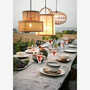 BAMBOO CEILING LAMP WITH LINEN, MADAM STOLTZ