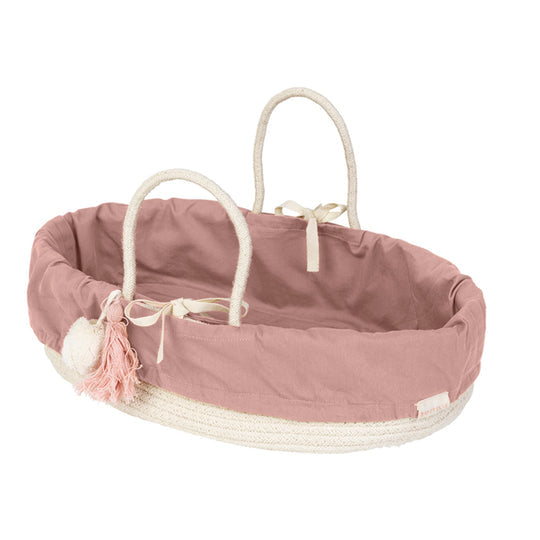 DOLL BASKET WITH COVER - MAUVE, FABELAB