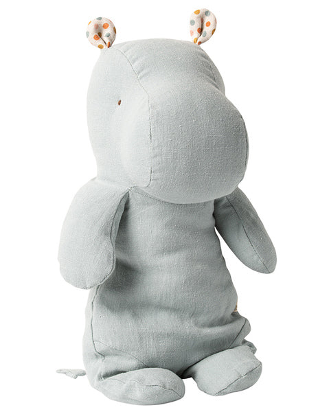 SAFARI FRIENDS HIPPO MEDIUM BLUE/GREY, MAILEG