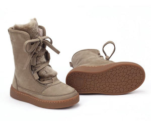 SONNY LINING - SAGE BETTING LEATHER/STONE SHEEP WOOL, DONSJE
