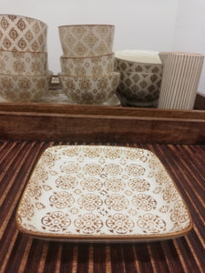 PLATE MINI CASABLANCA BROWN, IB LAURSEN